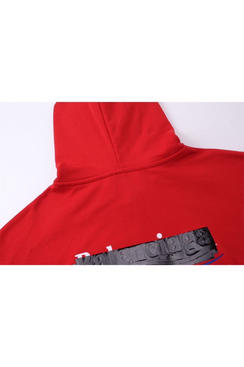 Balenciaga, Men's Hoodie, Red