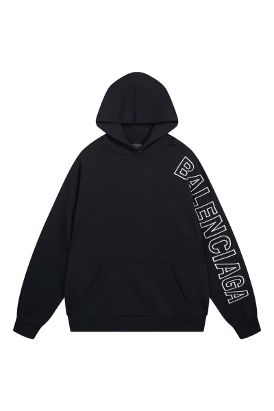 Balenciaga, Men's Hoodie, Black