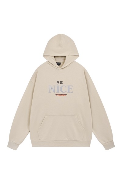 Balenciaga, Men's Hoodie, Beige