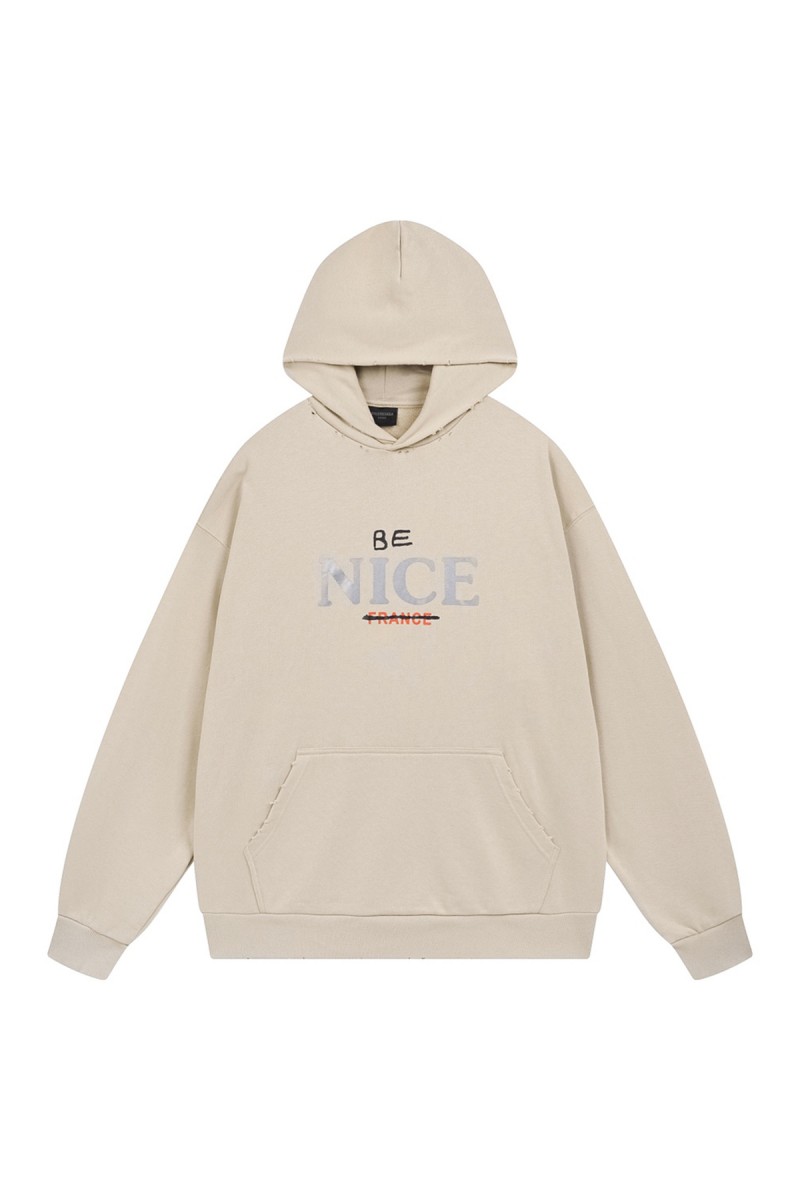 Balenciaga, Men's Hoodie, Beige