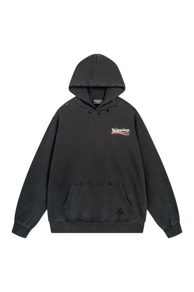 Balenciaga, Men's Hoodie, Black