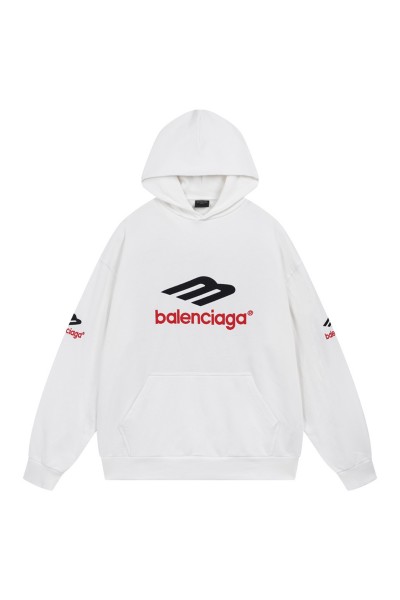 Balenciaga, Men's Hoodie, White