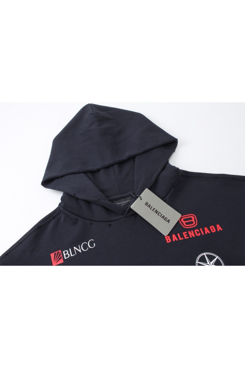 Balenciaga, Men's Hoodie, Black