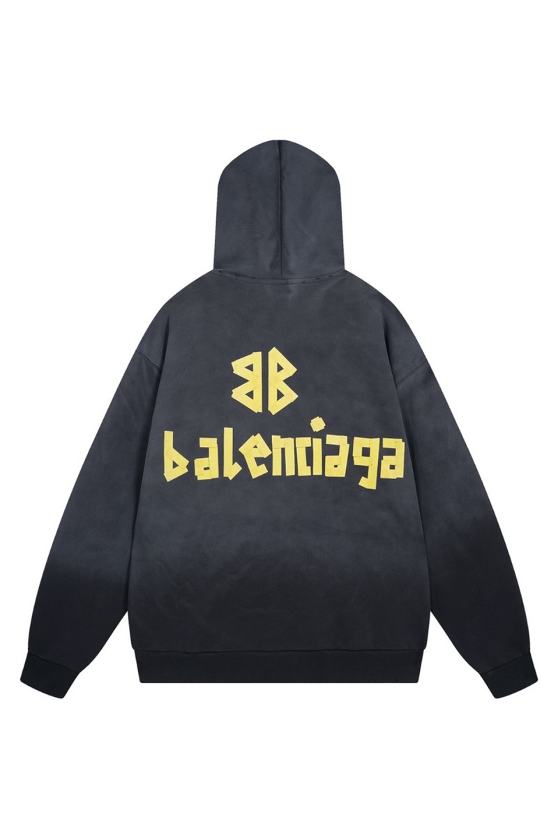 Balenciaga, Men's Hoodie, Black