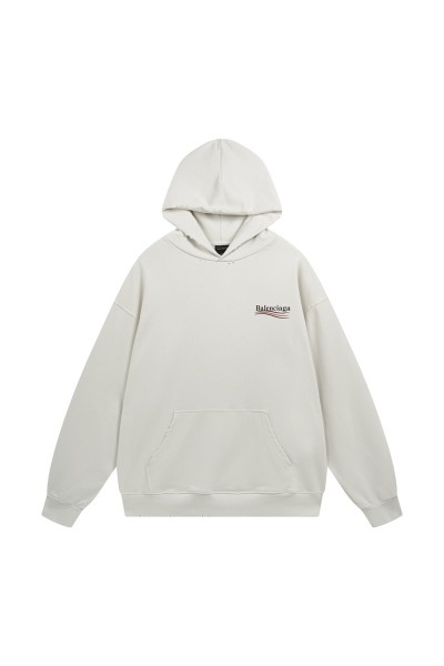 Balenciaga, Men's Hoodie, Creme