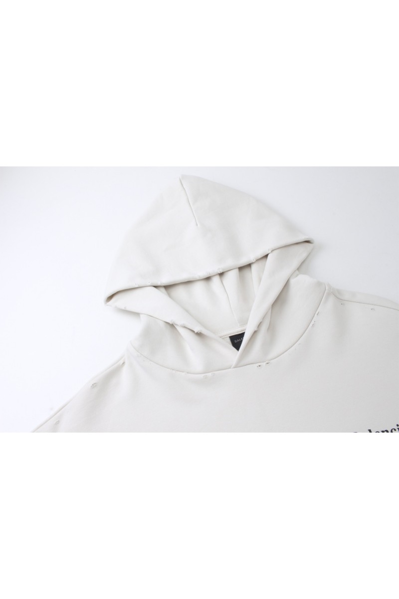 Balenciaga, Men's Hoodie, Creme