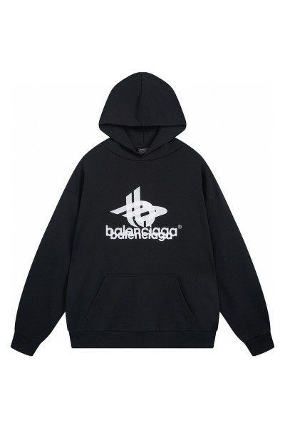 Balenciaga, Men's Hoodie, Black