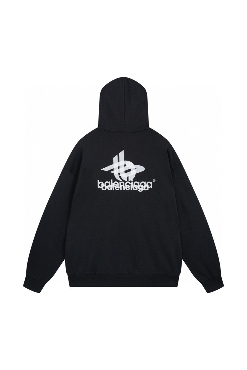 Balenciaga, Men's Hoodie, Black