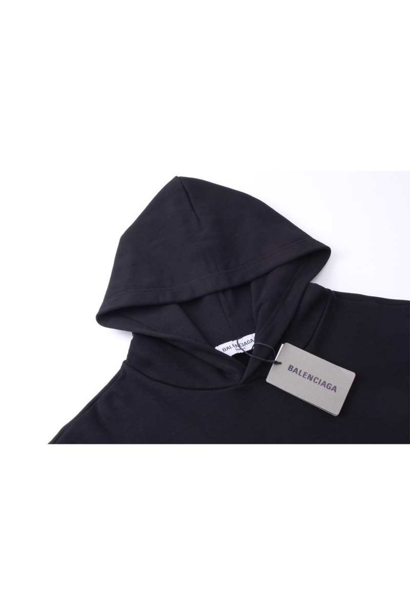 Balenciaga, Men's Hoodie, Black