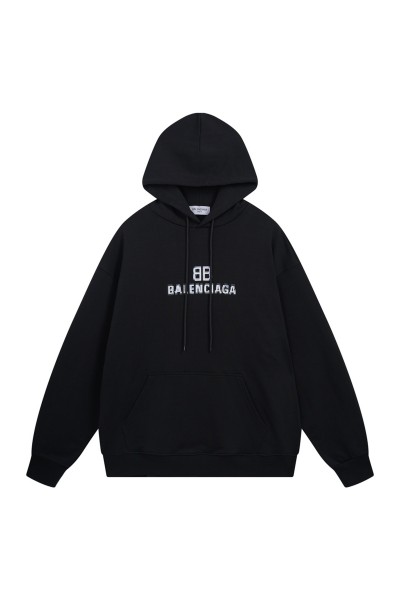 Balenciaga, Men's Hoodie, Black