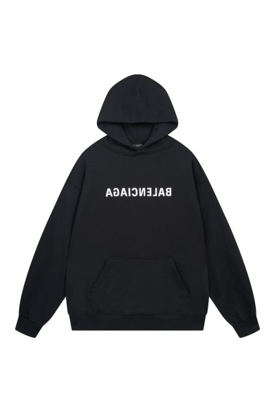 Balenciaga, Men's Hoodie, Black