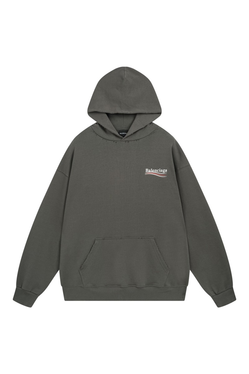 Balenciaga, Men's Hoodie, Grey