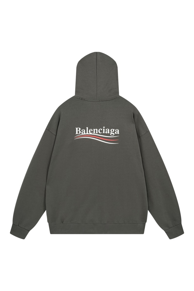 Balenciaga, Men's Hoodie, Grey