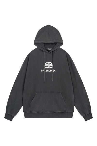 Balenciaga, Men's Hoodie, Black