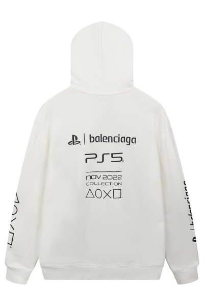 Balenciaga, Men's Hoodie, White