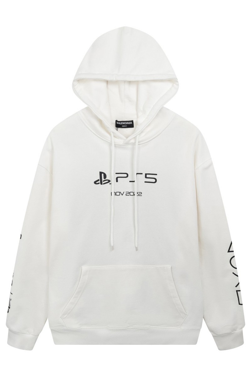 Balenciaga, Men's Hoodie, White