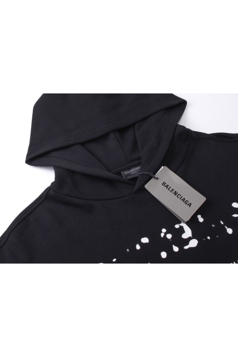 Balenciaga, Men's Hoodie, Black