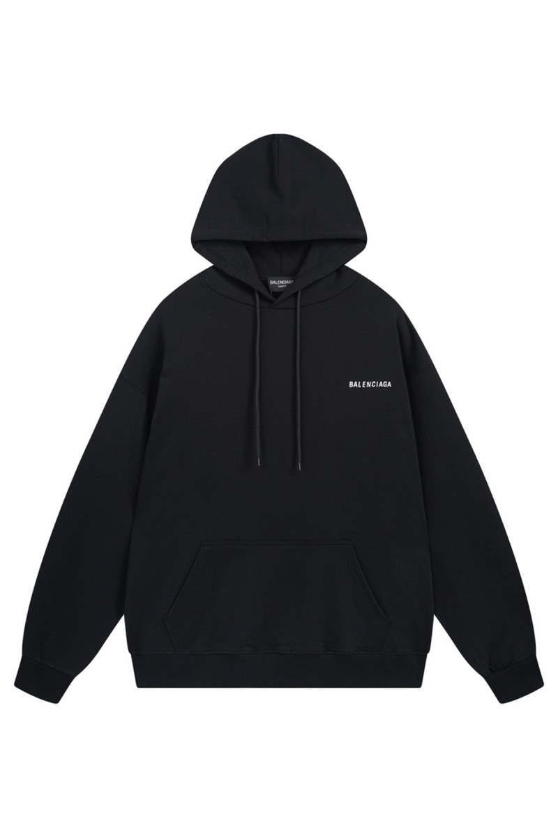 Balenciaga, Men's Hoodie, Black