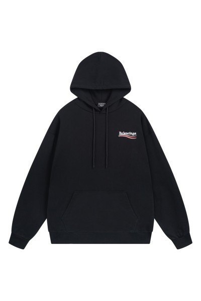 Balenciaga, Men's Hoodie, Black