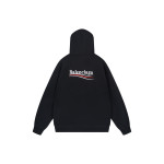 Balenciaga, Men's Hoodie, Black