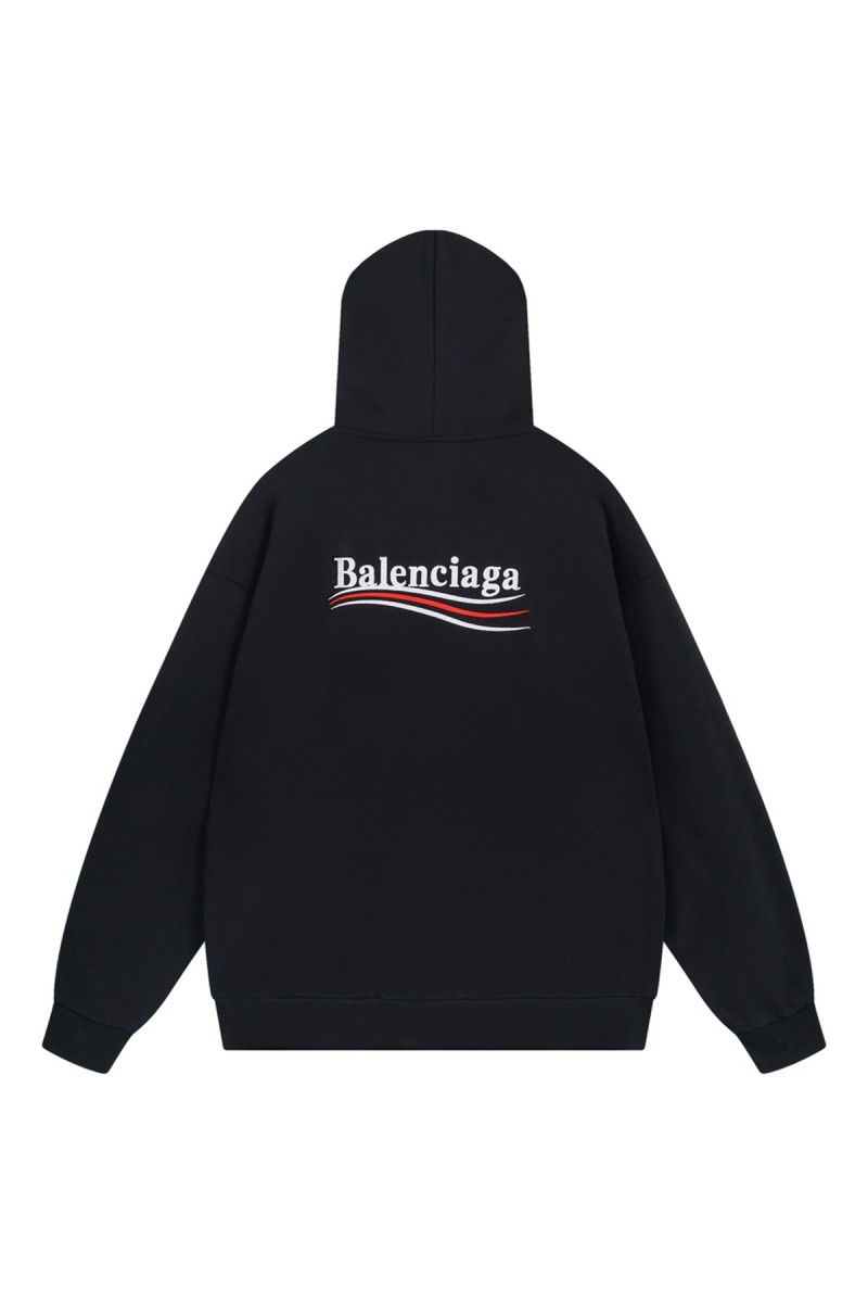 Balenciaga, Men's Hoodie, Black