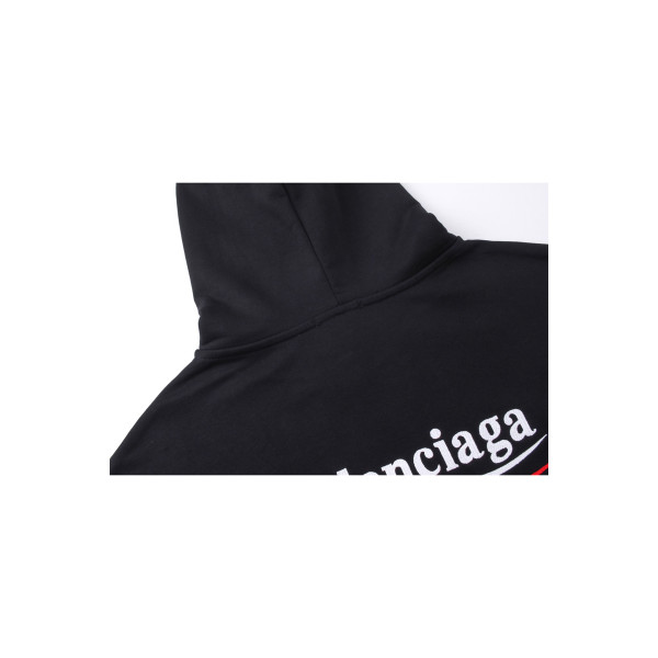 Balenciaga, Men's Hoodie, Black
