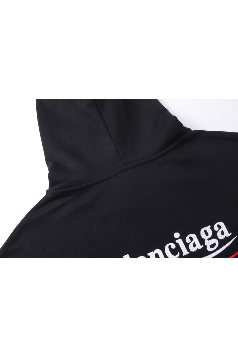 Balenciaga, Men's Hoodie, Black