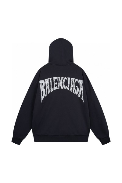 Balenciaga, Men's Hoodie, Black