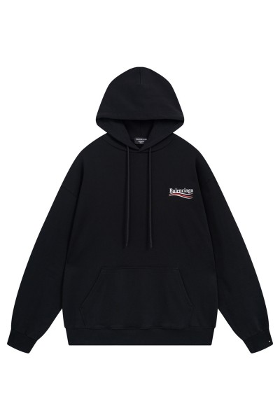 Balenciaga, Men's Hoodie, Black