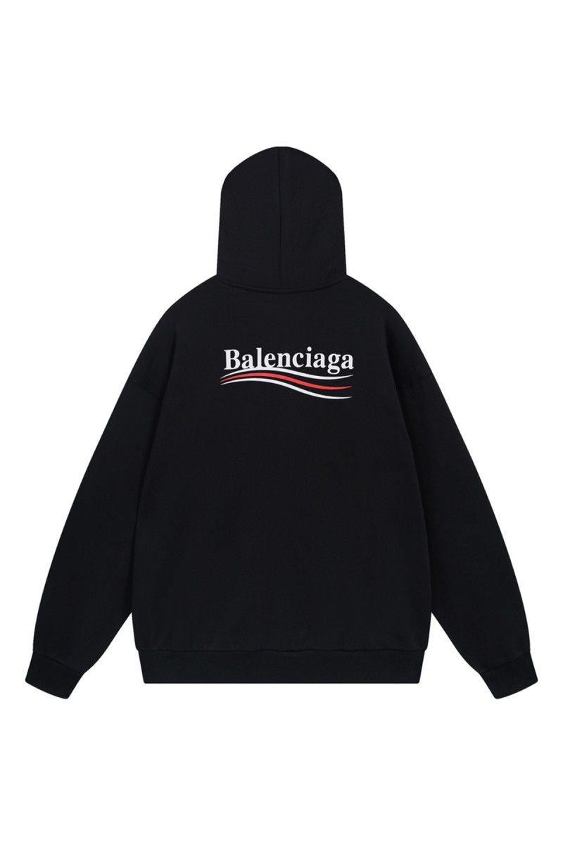 Balenciaga, Men's Hoodie, Black