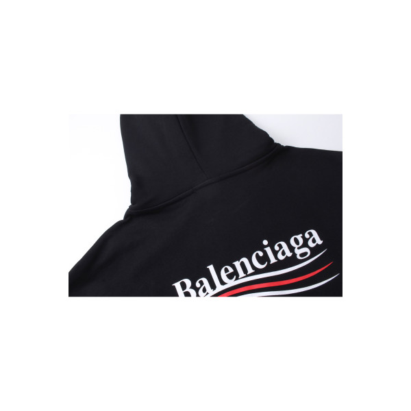 Balenciaga, Men's Hoodie, Black