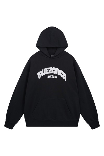 Balenciaga, Men's Hoodie, Black