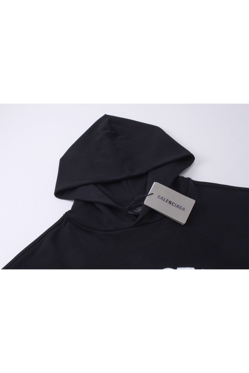 Balenciaga, Men's Hoodie, Black