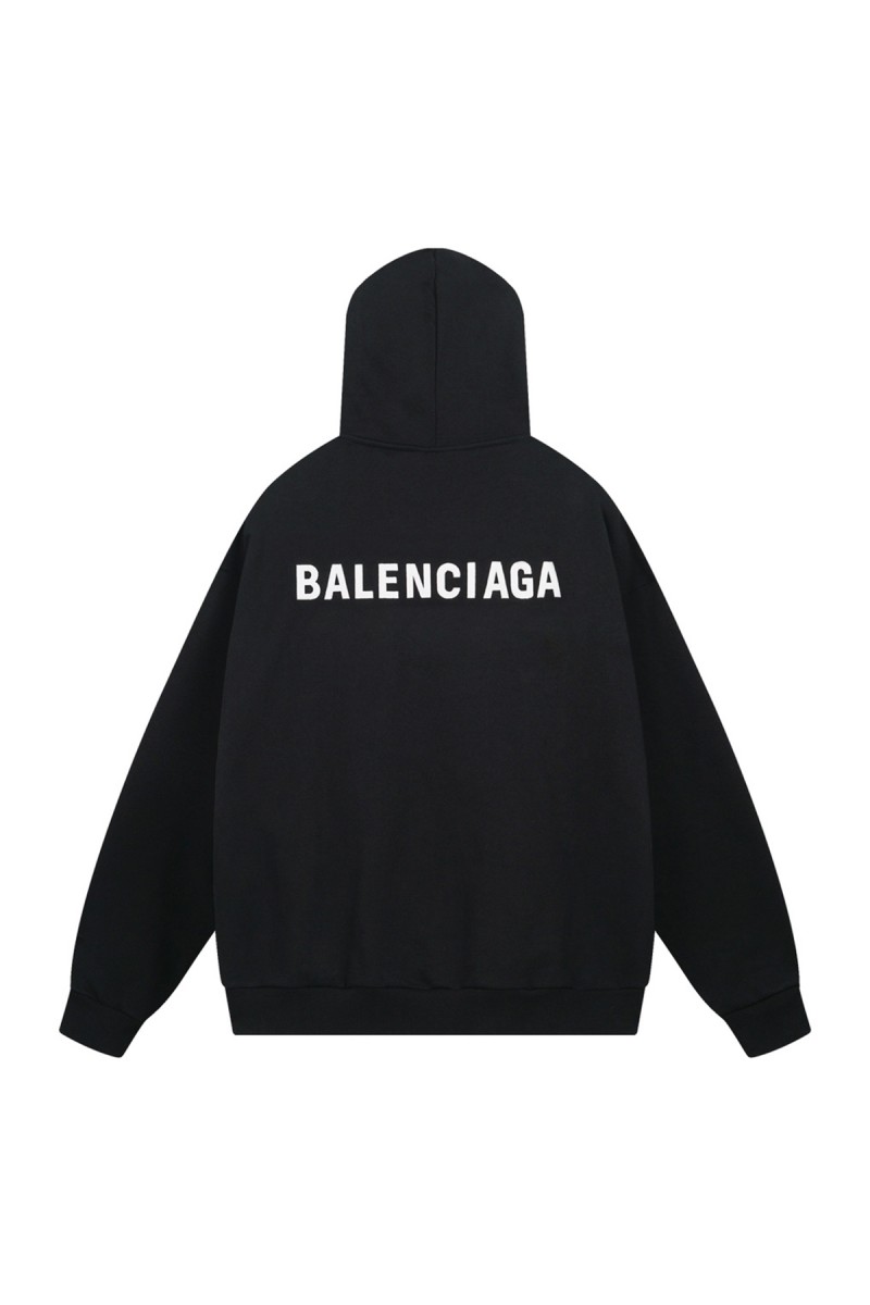 Balenciaga, Men's Hoodie, Black