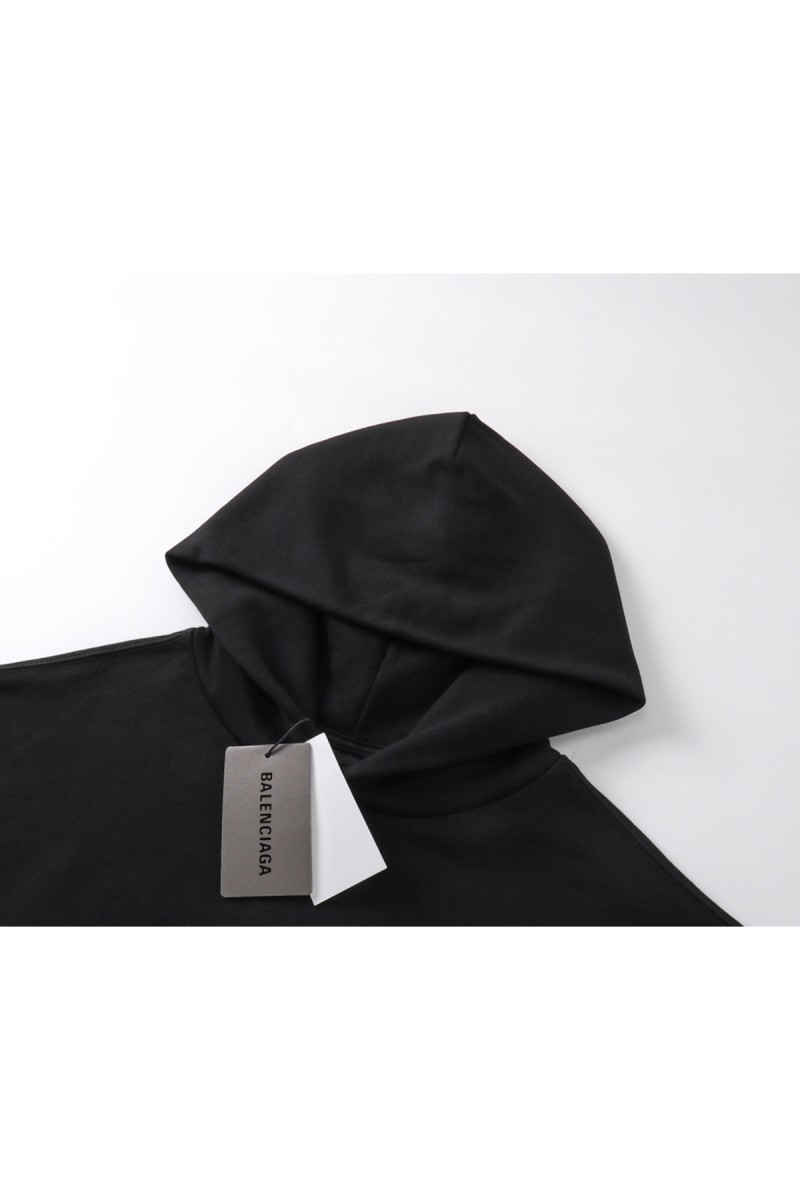 Balenciaga, Men's Hoodie, Black