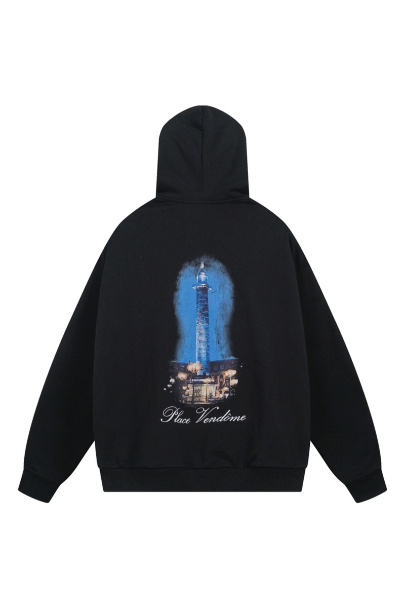 Balenciaga, Men's Hoodie, Black