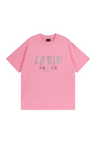 Balenciaga, Men's T-Shirt, Pink