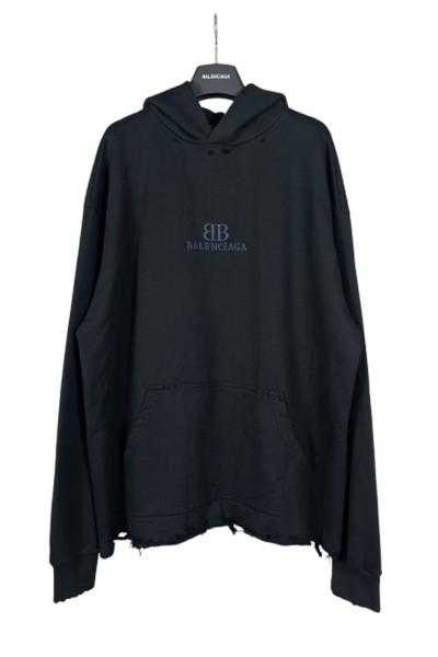 Balenciaga, Men's Hoodie, Black