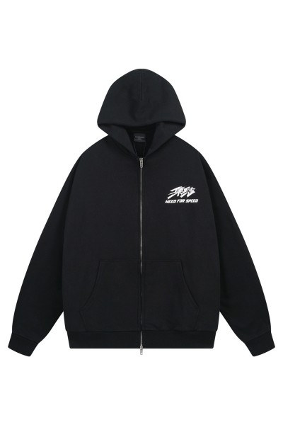 Balenciaga, Men's Hoodie, Black