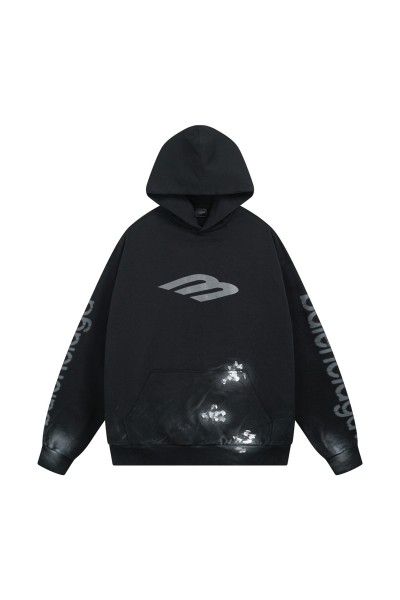 Balenciaga, Men's Hoodie, Black