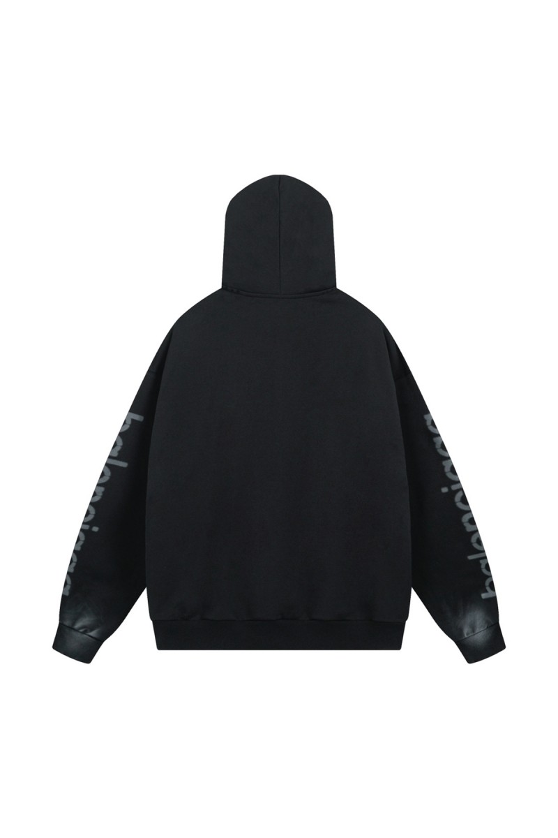 Balenciaga, Men's Hoodie, Black