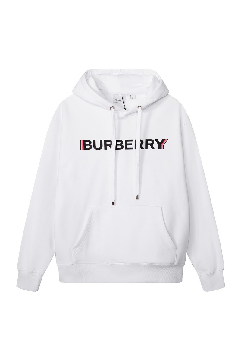 Burberry, Men's Hoodie, White