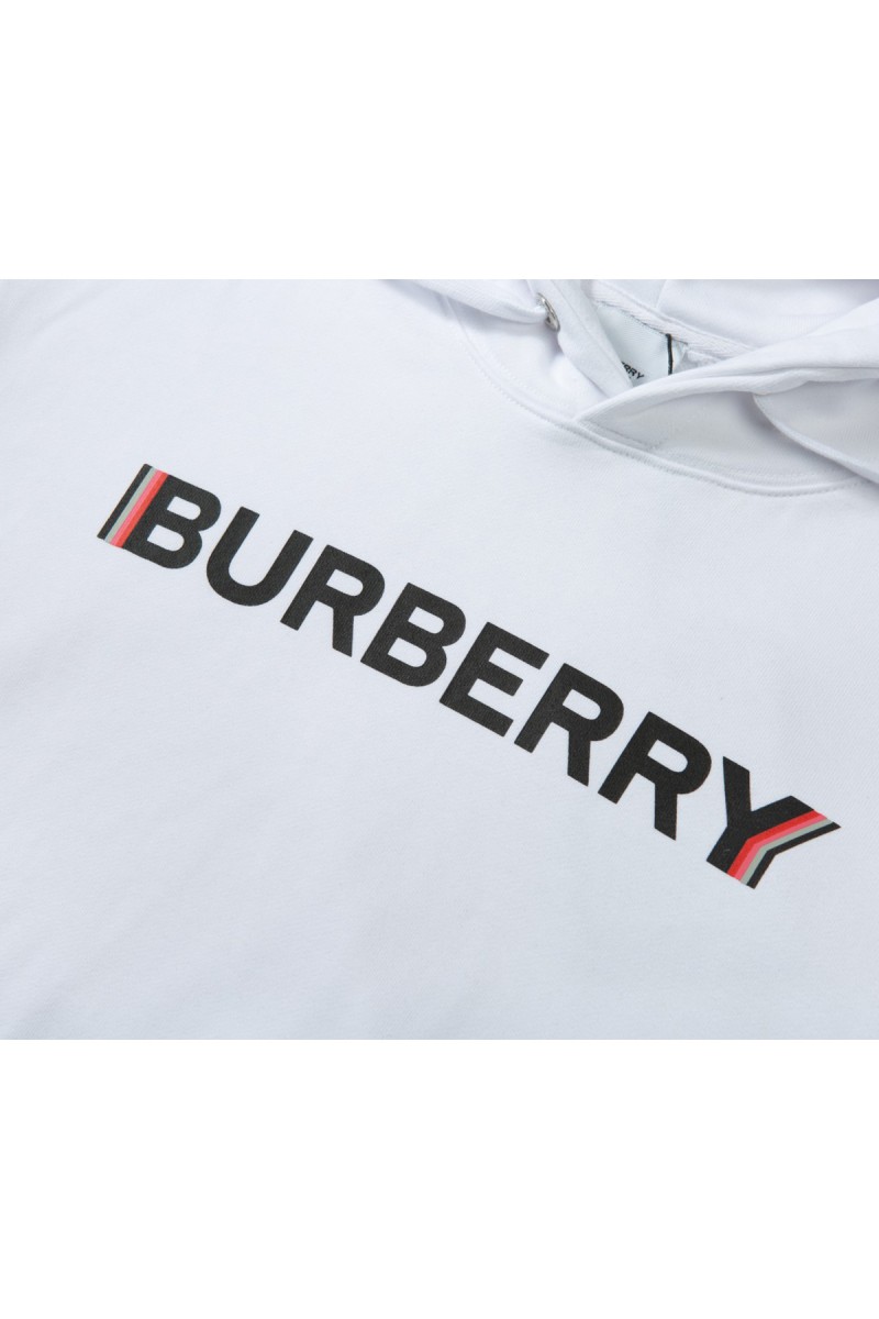 Burberry, Men's Hoodie, White