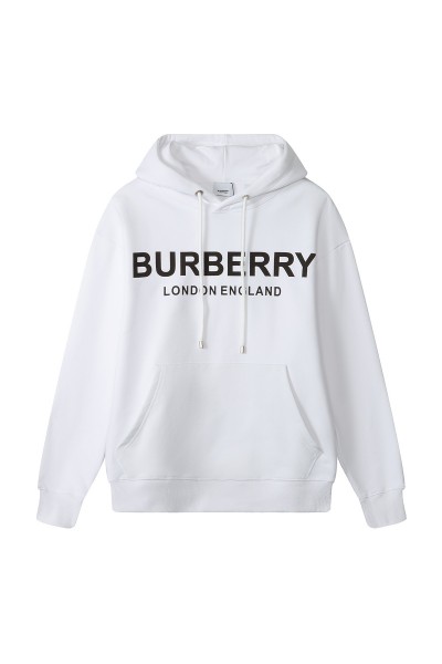 Burberry, Men's Hoodie, White