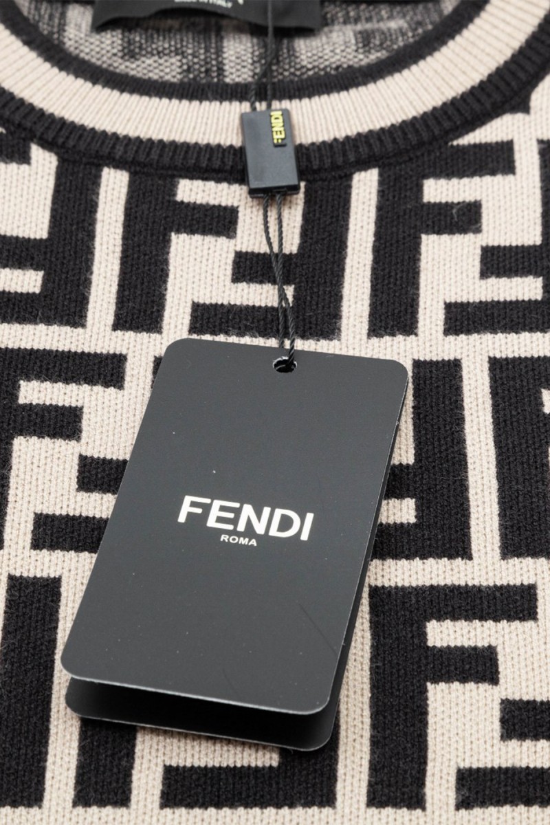 Fendi, Men's Pullover, Brown