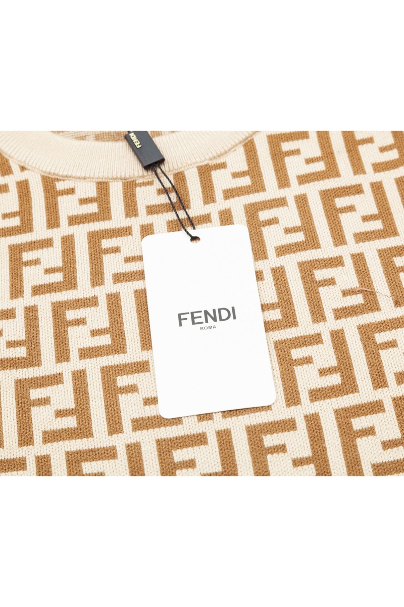 Fendi, Men's Pullover, Camel