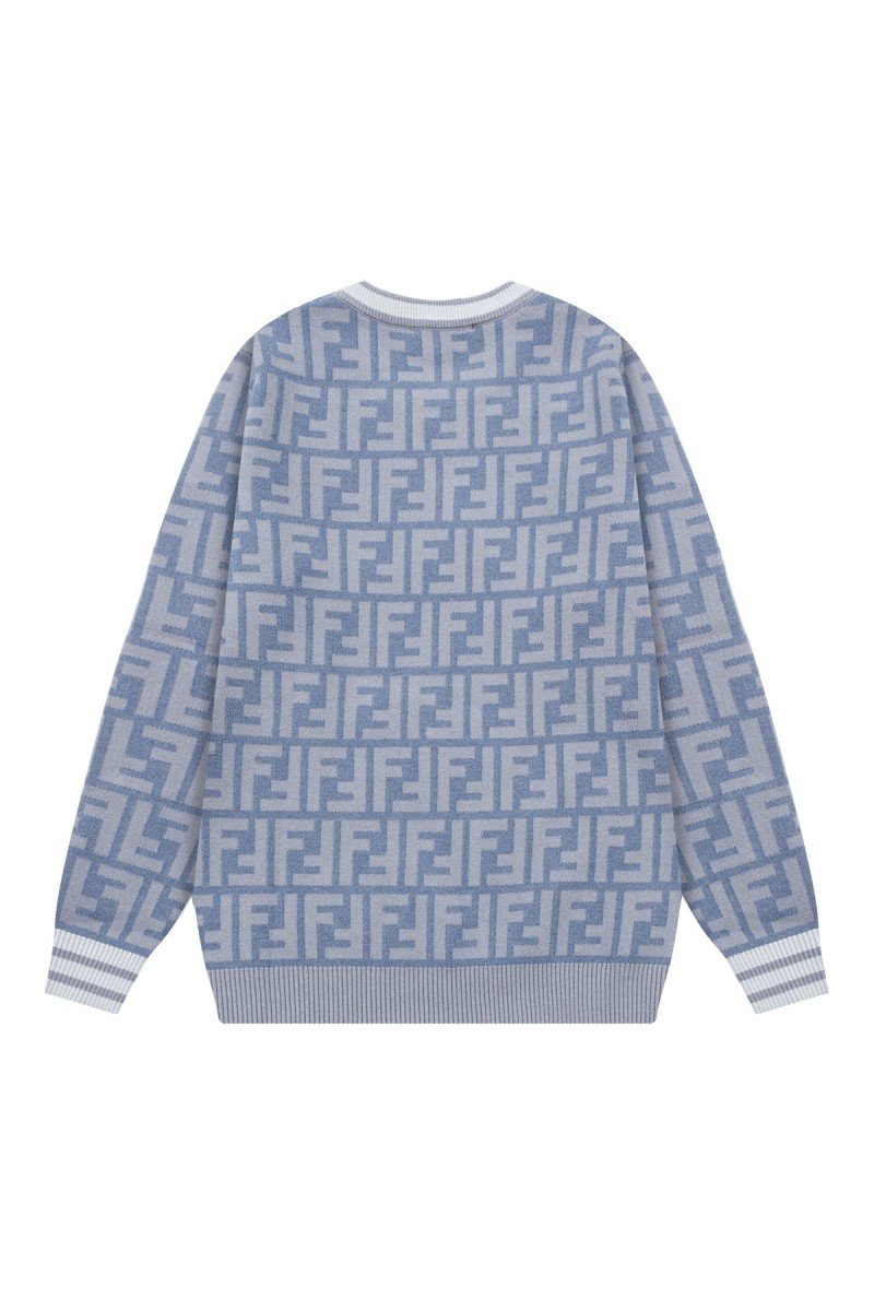 Fendi, Men's Pullover, Blue