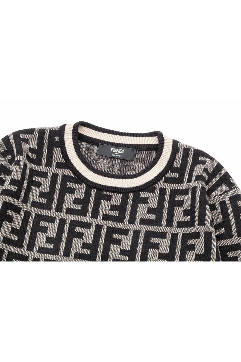 Fendi, Men's Pullover, Brown