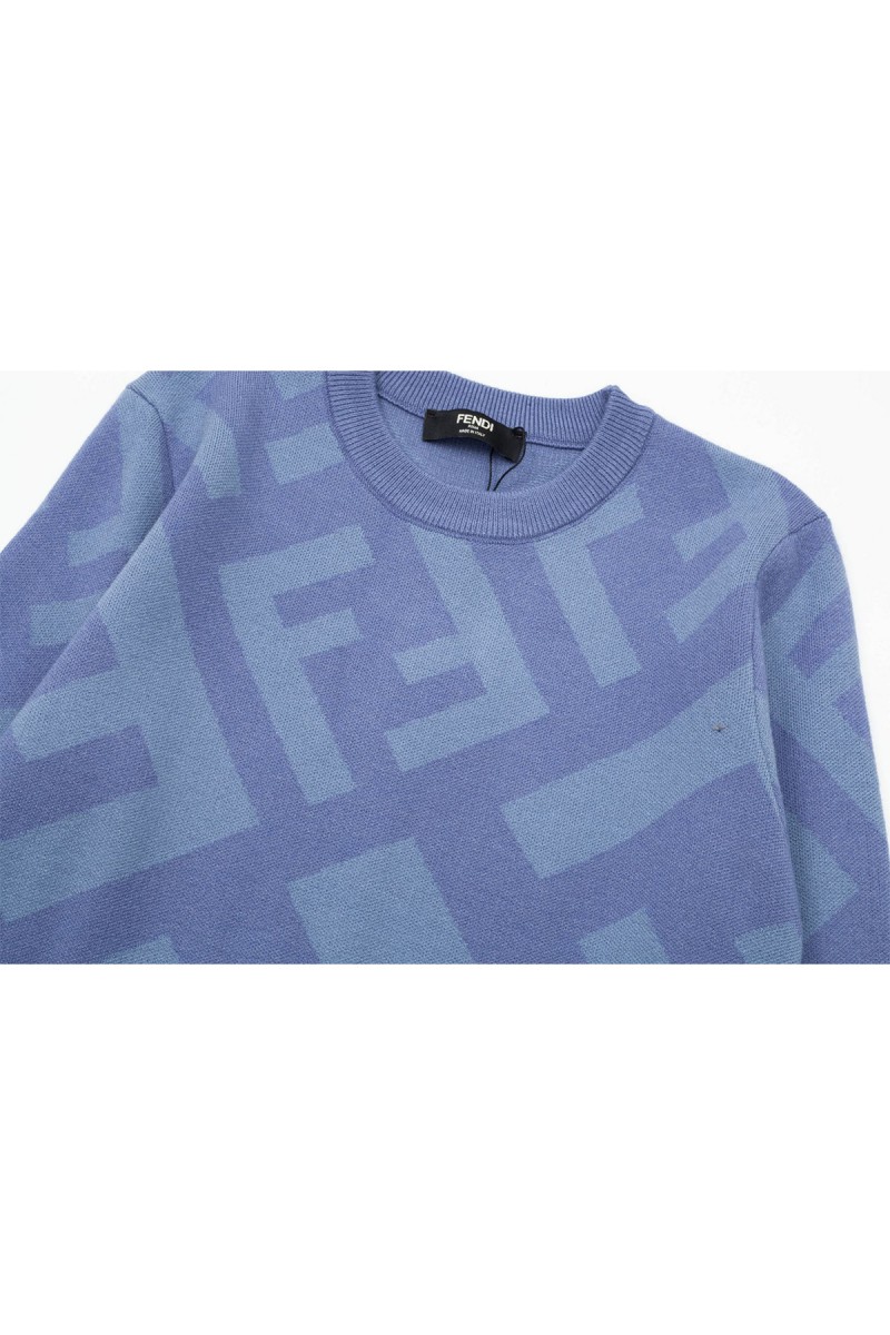 Fendi, Men's Pullover, Blue