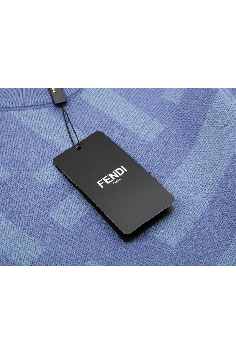 Fendi, Men's Pullover, Blue